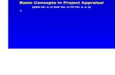 [C&B Ch. 2, 3; DoF Ch. 4; FP Ch. 3, 4, 5] 1. · PDF fileBasic Concepts In Project Appraisal [C&B Ch. 2, 3; DoF Ch. 4; FP Ch. 3, 4, 5] 1. WhichInvestment Criterion? 2. Investment Decision