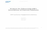 Projects for Influencing SAP’s - SAPSA Kraftfullt nä · PDF fileProjects for Influencing SAP’s ... GTS integration into S/4HANA Cloud ... Analytics for Treasury and Risk Management