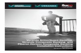 Veranda ArmorGuard Decking, Veranda Composite · PDF fileVeranda ArmorGuard Decking, Veranda Composite Decking and ... joists, risers and stringers. Screws should be installed at a