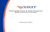 Statewide Park & Ride Program Best Practices · PDF fileStatewide Park & Ride Program Best Practices Guide ... VDOT Statewide Park & Ride Program Best Practices Guide ... Park & Ride