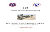 Army Direct Ordering (ADO) Program Frequently Asked … Smart Book-revision.pdf · - 1 - 1st Theater Sustainment Command Army Direct Ordering (ADO) Program Operational Sustainment
