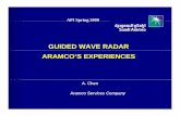 GUIDED WAVE RADAR ARAMCO’S EXPERIENCESmycommittees.api.org/standards/cre/soics/Shared Documents/2008... · Current Aramco Practices • AStddAramco Standard: ... “Guided wave