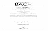 BACH -   · PDF fileFew chamber works by Wilhelm Friedemann Bach (1710– 1784) are known to exist. His only authentic compositions in this category known hitherto are the