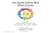 Six Sigma Yellow Belt Short Course - UT System Sigma Yellow Belt Short Course ... Introduction to Six Sigma 1.1 General History of Quality and Six Sigma ... Six Sigma – 1981 •