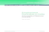 Employment Contracts in India - Nishith Desai Associates Papers... · Employment Contracts in India Nishith Desai Associates (NDA) is a research based international law firm with