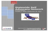 Statewide Self Advocacy Network · PDF file2016-17 Statewide Self Advocacy Network Annual Report October 1, 2016- September 30, 2017 State Council on Developmental Disabilities 1507