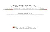 The Daggett System for Effective Instruction - · PDF fileHattie’s Visible Learning Several significant research studies have particularly informed the Daggett System for Effective