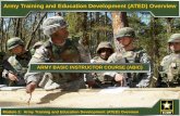 ARMY BASIC INSTRUCTOR COURSE (ABIC) · PDF fileArmy Training and Education Development (ATED) Overview Module 2: Army Training and Education Development (ATED) Overview 1 ARMY BASIC