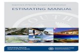 Department of Planning, Transport and Infrastructure ... · PDF fileDepartment of Planning, Transport and Infrastructure ESTIMATING MANUAL ... principles and the Cost Estimating ...