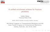 A unified enrichment scheme for fracture  · PDF fileA uni ed enrichment scheme for fracture problems ... Fracture mechanics: fundamentals and applications by Ted L. Anderson 4