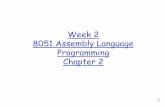 Week 2 8051 Assembly Language Programming Chapter 2kilyos.ee.bilkent.edu.tr/~ee212/Lecturenotes/week2.pdf · 5 8051 Registers Registers are used to store information temporarily.