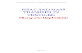HEAT AND MASS TRANSFER IN TEXTILESworldses.org/books/2007/heat-and-mass-a.pdf · Convective heat transfer rate ... Conduction heat transfer in textiles 3.1. Introduction ... “heat”