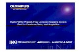 HydroFORM Phased Array Corrosion Mapping System · PDF fileHydroFORM Phased Array Corrosion Mapping System Part 3 ... array training, is familiar with the Omniscan user ... Omniscan