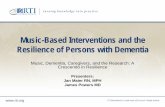 Music-Based Interventions and the Resilience of Persons ... GGIG... · RTI International is a trade name of Research Triangle Institute Music-Based Interventions and the Resilience