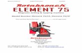 Magnetic drilling & tapping machine Model Number …… · Magnetic drilling & tapping machine Model Number Element 75/1T, ... Rotabroach Ltd Burgess Road Sheffield, South ... cookers