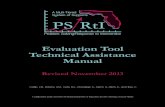 Evaluation Tool Technical Assistance Manualfloridarti.usf.edu/resources/program_evaluation/ta_manual_revised... · Beliefs on RtI Scale ... Problem Solving/Response to Intervention