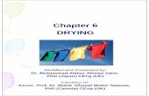 Chapter 6 DRYING - FCEEfcee.utm.my/abbas/files/2016/06/Drying.pdf · Chapter 6 DRYING Modified and ... added to the dryer and dried material continuously removed ... Q7 A wet solid