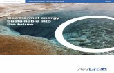Geothermal energy - Sustainable into the · PDF filePIPES FOR LIFE GEOTHERMAL PIPING SSTEM 2015 4 Geothermal energy – the energy source for future generations Fossil fuels such as