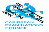 CSEC Geography TO CARIBBEAN EXAMINATIONS · PDF fileCXC 02/G/SYLL 05. CARIBBEAN EXAMINATIONS COUNCIL. Caribbean Secondary Education Certificate. CSEC® GEOGRAPHY SYLLABUS. Effective