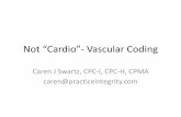 Peripheral Vascular Coding - AAPCstatic.aapc.com/a3c7c3fe-6fa1-4d67-8534-a3c9c8315fa0/e0bdf19e-6a7… · Not “Cardio”- Vascular Coding Caren J Swartz, CPC-I, CPC-H, CPMA caren@practiceintegrity.com