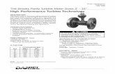 High Performance Turbine Technology - · PDF fileDesign Specifications DS2215-10 July, 1999 DESCRIPTION The Parity Turbine Flowmeter utilizes advanced turbine meter technology to assure