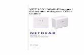 XET1001 Wall-Plugged Ethernet Adapter User Guide - · PDF fileXET1001 Wall-Plugged Ethernet Adapter User Guide About This Manual ... Front Panel Status Lights .....4 How the PowerLine