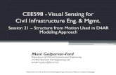 CEE598 - Visual Sensing for Civil Infrastructure Eng. & · PDF fileCEE598 - Visual Sensing for Civil Infrastructure Eng. & Mgmt. Session 21 – Structure from Motion Used in D4AR Modeling