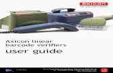 barcode verifiers user guide - Axicon Auto I.D. · PDF fileImportant information Introduction The Axicon verifier is a high precision opto-electronic device and should be handled carefully.
