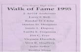 walk-of-fame-1995 -   · PDF fileJohn Rogers High School Walk of Fame 1995 J, Arvid Anderson Larry E Bell Randal Cloke Harlan D, Jamie L, Dupree Luella E, Ferguson Jim C, Frye