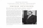irish studies irish institute burns library bc-ireland ... · PDF fileirish studies irish institute burns library bc-ireland ... field of twentieth-century ... tab on the libraries’