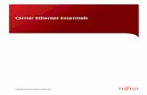 Carrier Ethernet Essentials - Fujitsu · PDF fileFUJITSU NETWORK COMMUNICATIONS INC. 2801 Telecom Parkway, Richardson, Texas 75082-3515 Telephone: (972) 690-6000 (800) 777-FAST (U.S.)