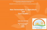 New Technologies in Agriculture and Case · PDF fileBiyoteknoloji Birimi Kalite Değerlendirme ve Gıda Çayır Mera ve Yem Bitkileri Hastalık ve Zararlılara Dayanıklılık Yetiştirme