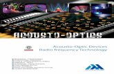 ACOUSTO-OPTICs - Photon Lines UKphotonlines.co.uk/downloads/catalogue_AA2009.pdf · Acousto-Optic Devices Radio frequency Technology Modulators - Pulses pickers Polychromatic modulators