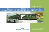 Report on CNG Cylinders for Automotive Vehicle · PDF fileReport on CNG Cylinders for Automotive Vehicle Applications Product Development, Ashok Leyland Technical Centre, Chennai Page