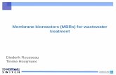 Membrane bioreactors (MBRs) for wastewater  · PDF fileMembrane bioreactors (MBRs) for wastewater treatment Diederik Rousseau Tineke Hooijmans