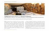 Libya. AMMUNITION SAFETY MANAGEMENT · PDF fileAMMUNITION SAFETY MANAGEMENT The international community has been actively engaged in mine action for over 20 years. Clearance has been
