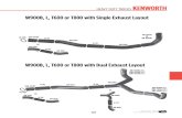W900B, L, T600 or T800 with Single Exhaust  · PDF file121 1-800-321-3674   HEAVY DUTY TRUCKS KENWORTH W900B, L, T600 or T800 with Single Exhaust Layout