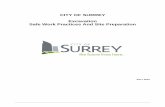 CITY OF SURREY Excavation Safe Work Practices And … Work Procedures/Surrey/2010... · CITY OF SURREY . Excavation . Safe Work Practices And Site Preparation . JULY 2010
