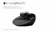 Getting started with BCC950 ConferenceCam - United · PDF file5 Logitech BCC950 ConferenceCam English Contact address Contact address Contact USB address Set up your product 1. Turn