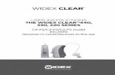 USER INSTRUCTIONS THE WIDEX CLEAR™440, 330, …webfiles.widex.com/WebFiles/9 514 0268 001 01.pdf · 5 NOTE In addition to these user instructions, a separate user manual is provided