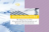 Evidence on the Financial Performance of Impact Investments · PDF fileINNCI PERRNCE IPACT INVESTENTS i Dear Reader Impact investing is a growing movement capturing the attention of