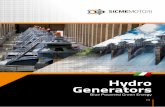 Hydro Generators - Sicme Motori · PDF file2 SICMEMOTORI - Hydro Generators ... manufacturers of single-phase and three-phase asynchronous electric motors. ... PMG GENERATOR Bulb/Kaplan
