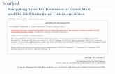 Navigating Sales Tax Treatment of Direct Mail and Online ...media.straffordpub.com/products/navigating-sales-tax-treatment-of... · Navigating Sales Tax Treatment of Direct Mail and