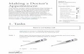 Making a Making a Doctor’s Doctor’s · PDF file3 Making a Doctor’s Appointment Click hereto practice a Skill-Building Activity which will prepare you for completing the following