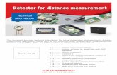 detector for distance kapd9004e02 - Hamamatsu · PDF fileDetector for distance measurement Technical information This document provides technical information for using Hamamatsu photosensors