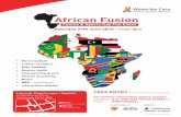 African Fusion - Waverley  · PDF fileAfrican Fusion • Men’s football • Ladies’ rounders ... • Face painting & arts • African drumming • Music • BBQ – subsidised