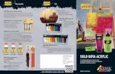 SOLO GOYA ACRYLIC - c-kreul.de · PDF fileImplements for acrylic painting The use of SOLO GOYA paints diversely widens the spectrum of creative variation possibilities with SOLO GOYA