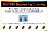 HUNTER Engineering Company -  · PDF fileHUNTER Engineering Company ... SmartWeight Reviewed by OEMs and Tire Manufacturers ... dynamic balancing calculations have been used in