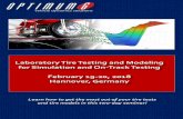 Laboratory Tire Testing and Modeling for Simulation and On ...Testing+and+Modeling+Brochure.pdf · Laboratory Tire Testing and Modeling for Simulation and On-Track Testing This two-day