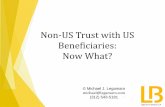 Non-US Trust with US Beneficiaries: Now What? · PDF file2 Case Study: Representative Family Foreign family with substantial offshore wealth Trust structures in place Trust beneficiary